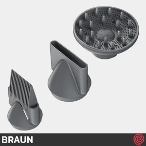 سشوار حرفه ای براون مدل Braun BRHD435SDE / HD4.3 | با 3 نازل خشک کن