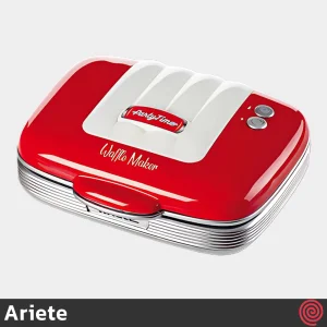 وافل ساز آریته مدل Ariete Party Time 1973 | رنگ قرمز، با توان 700 وات