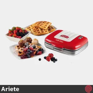 وافل ساز آریته مدل Ariete Party Time 1973 | رنگ قرمز، با توان 700 وات