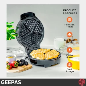 وافل ساز جی پاس مدل GEEPAS GWM36538 | با توان 1000 وات