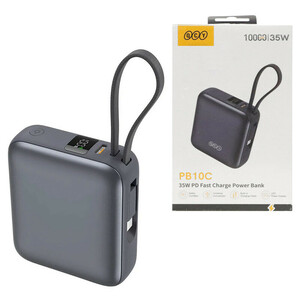 پاور بانک کیو سی وای مدل QCY PB10C | توان 35 وات ظرفیت 10000 میلی‌آمپر