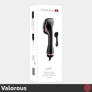 برس حرارتی حرفه ای ولروس مدل Valorous VL-509 |  سری Swiss با توان 1000 وات