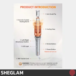 فر کننده مو چرخشی شیگلم مدل SHEGLAM It-Curl One-Touch SGH-OTIC-01-32 | سایز 32mm