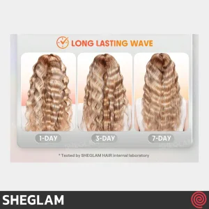 حالت دهنده مو شیگلم مدل SHEGLAM SGH-BBHW-01-25 | سایز 25mm، موج دهنده موی ساحلی