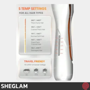 حالت دهنده مو شیگلم مدل SHEGLAM SGH-BBHW-01-19 | سایز 19mm، موج دهنده موی ساحلی