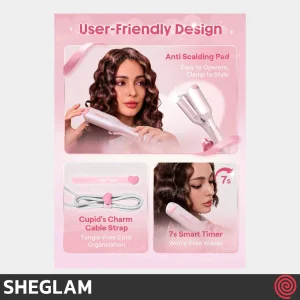 حالت دهنده مو شیگلم مدل SHEGLAM Cupid's Charm SGH-BBHW-01-19 | سایز 19mm