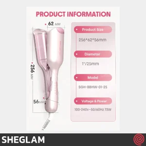 حالت دهنده مو شیگلم مدل SHEGLAM Cupid's Charm SGH-BBHW-01-25 | سایز 25mm