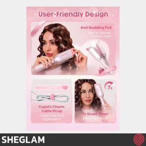 حالت دهنده مو شیگلم مدل SHEGLAM Cupid's Charm SGH-BBHW-01-25 | سایز 25mm