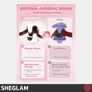 حالت دهنده مو شیگلم مدل SHEGLAM Cupid's Charm SGH-BBHW-01-25 | سایز 25mm
