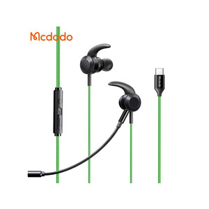 هندزفری سیمی گیمینگ حرفه‌ای تایپ‌سی مک‌دودو Mcdodo USB Type-C Gaming Earphones HP-1340