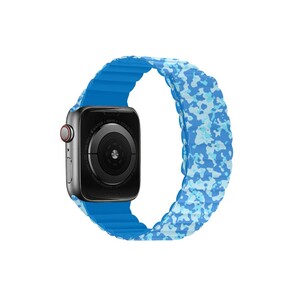 بند سیلیکونی مگنتی دو رو اپل واچ 44-45 میلی متر گرین Green Apple Watch 44/45mm Silicone + Magnets Strap
