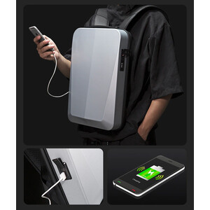 کوله پشتی ضد آب و ضد سرقت دارای پورت یو اس بی مناسب برای  لپ تاپ 15.6 اینچ BANGE  22201 backpack men's waterproof usb luggage backpack