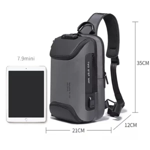 کیف کراس بادی بنج اصل مدل BANGE BG-7082 | رمز دار با پورت USB