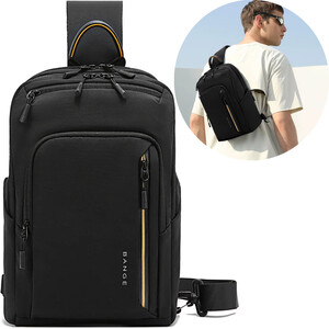 کیف کراس بادی مردانه بنج مدل BANGE BG-7868 | ضدآب مناسب تبلت 9.5 اینچ