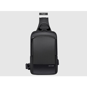 قیمت کوله پشتی تک بند  ضد آب یو اس بی دار بنج Bange BG-77112 Men's Waterproof Crossbody Chest Bag Black