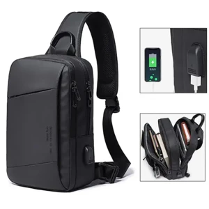 کیف کراس بادی مردانه USB دار بنج مدل Bange BG-22002