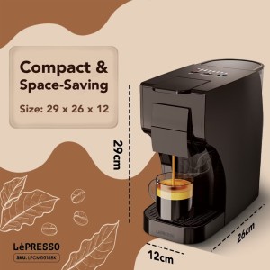 قهوه ساز لپرسو اصل مدل LEPRESSO LPCM6618 | چند کپسولی