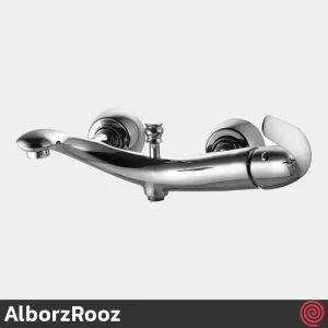 شیر حمام البرز روز مدل تورینو AlborzRooz Torino | رنگ کروم