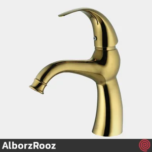شیر روشویی البرز روز مدل تورینو AlborzRooz Torino | رنگ طلایی براق