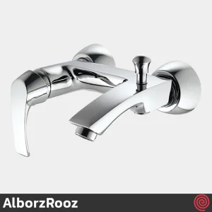 شیر حمام البرز روز مدل یونیک AlborzRooz Unique | رنگ کروم