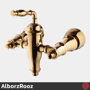 شیر توالت البرز روز مدل پرستیژ AlborzRooz Prestige | رنگ طلایی براق