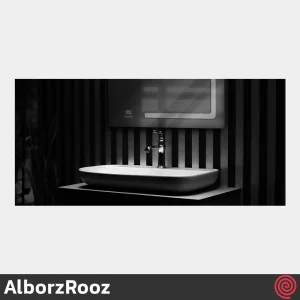 شیر روشویی البرز روز مدل پرستیژ AlborzRooz Prestige | رنگ طلایی براق