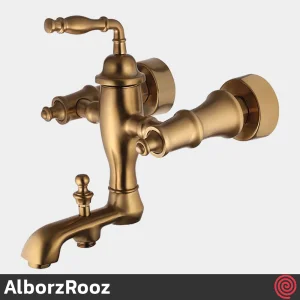 شیر حمام البرز روز مدل پرستیژ AlborzRooz Prestige | رنگ طلایی مات