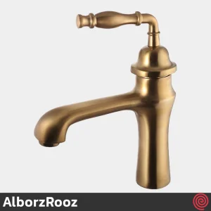شیر روشویی البرز روز مدل پرستیژ AlborzRooz Prestige | رنگ طلایی مات
