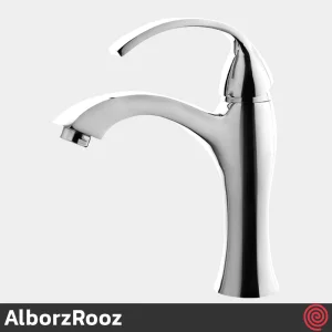 شیر روشویی البرز روز مدل کلوین AlborzRooz Kelvin | رنگ کروم