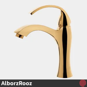 ست شیرآلات البرز روز مدل کلوین AlborzRooz Kelvin | رنگ طلایی براق