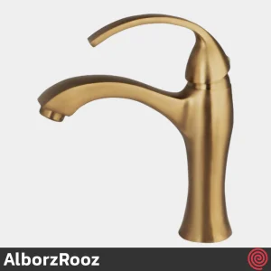 شیر روشویی البرز روز مدل کلوین AlborzRooz Kelvin | رنگ طلایی مات
