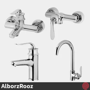 ست شیرآلات البرز روز مدل پروشات AlborzRooz Proshot | رنگ کروم