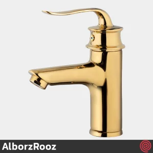 شیر روشویی البرز روز مدل پروشات AlborzRooz Proshot | رنگ طلایی براق