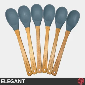 قاشق پخت و پز سیلیکون 30 سانتی الگانت مدل ELEGANT 141 | دسته چوبی