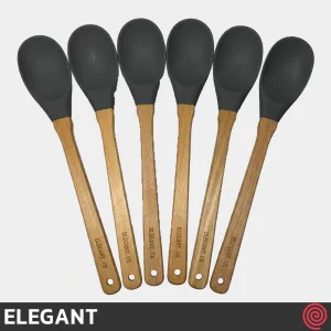 قاشق پخت و پز سیلیکون 30 سانتی الگانت مدل ELEGANT 141 | دسته چوبی
