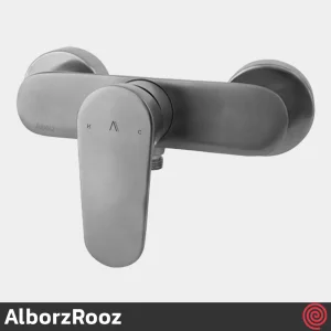 شیر توالت البرز روز مدل ونتو AlborzRooz Vento | رنگ کروم مات