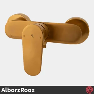شیر توالت البرز روز مدل ونتو AlborzRooz Vento | رنگ طلایی مات