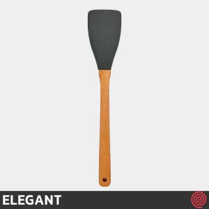 کفگیر پخت و پز سیلیکون 30 سانتی الگانت مدل ELEGANT 143 | دسته چوب تخت