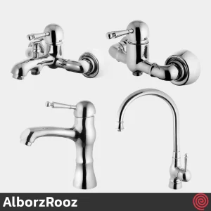 ست شیرآلات البرز روز مدل مارتین AlborzRooz Martin | رنگ کروم