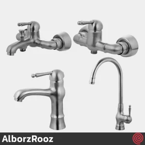 ست شیرآلات البرز روز مدل مارتین AlborzRooz Martin | رنگ کروم مات