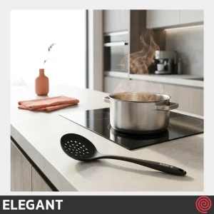کفگیر پخت و پز سوراخ‌دار تمام سیلیکونی 30 سانتی الگانت مدل ELEGANT 205