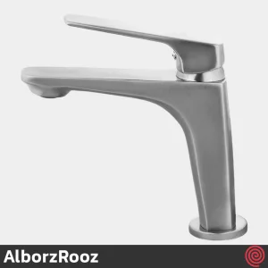 شیر روشویی البرز روز مدل آلپاین AlborzRooz Alpine | رنگ کروم مات