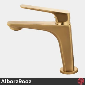 شیر روشویی البرز روز مدل آلپاین AlborzRooz Alpine | رنگ طلایی مات