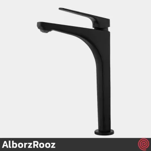 شیر روشویی پایه بلند البرز روز مدل آلپاین AlborzRooz Alpine | رنگ مشکی