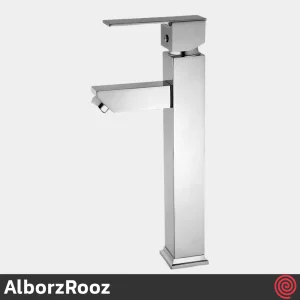 شیر روشویی پایه بلند البرز روز مدل فلت AlborzRooz Flat | رنگ کروم