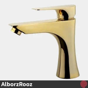 شیر روشویی البرز روز مدل کارن AlborzRooz Karen | رنگ طلایی براق