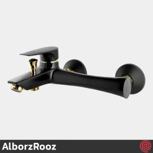 ست شیرآلات البرز روز مدل کارن AlborzRooz Karen | رنگ مشکی طلایی