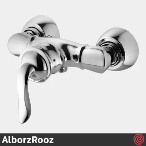 شیر توالت البرز روز مدل اسپیرال AlborzRooz Spiral | رنگ کروم