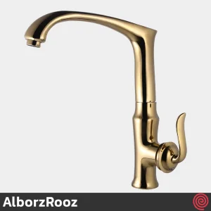 شیر ظرفشویی البرز روز مدل اسپیرال AlborzRooz Spiral | رنگ طلایی براق