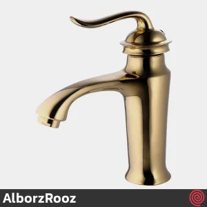 ست شیرآلات البرز روز مدل اسپیرال AlborzRooz Spiral | رنگ طلایی براق